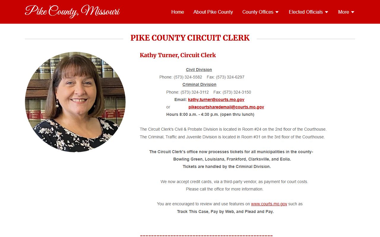 Pike County Circuit Clerk court records page