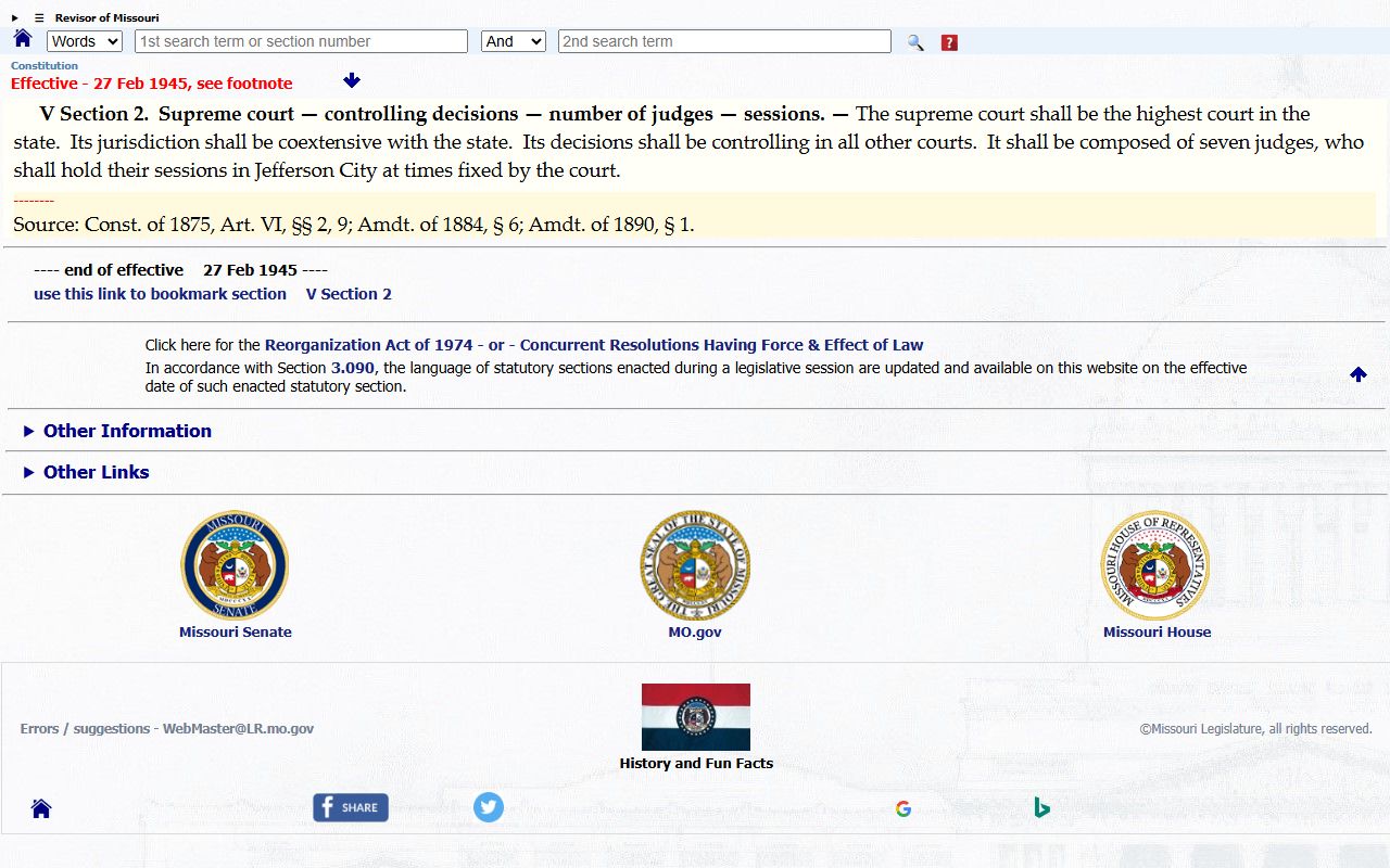 Pike County Circuit Court records Missouri Supreme Court authority