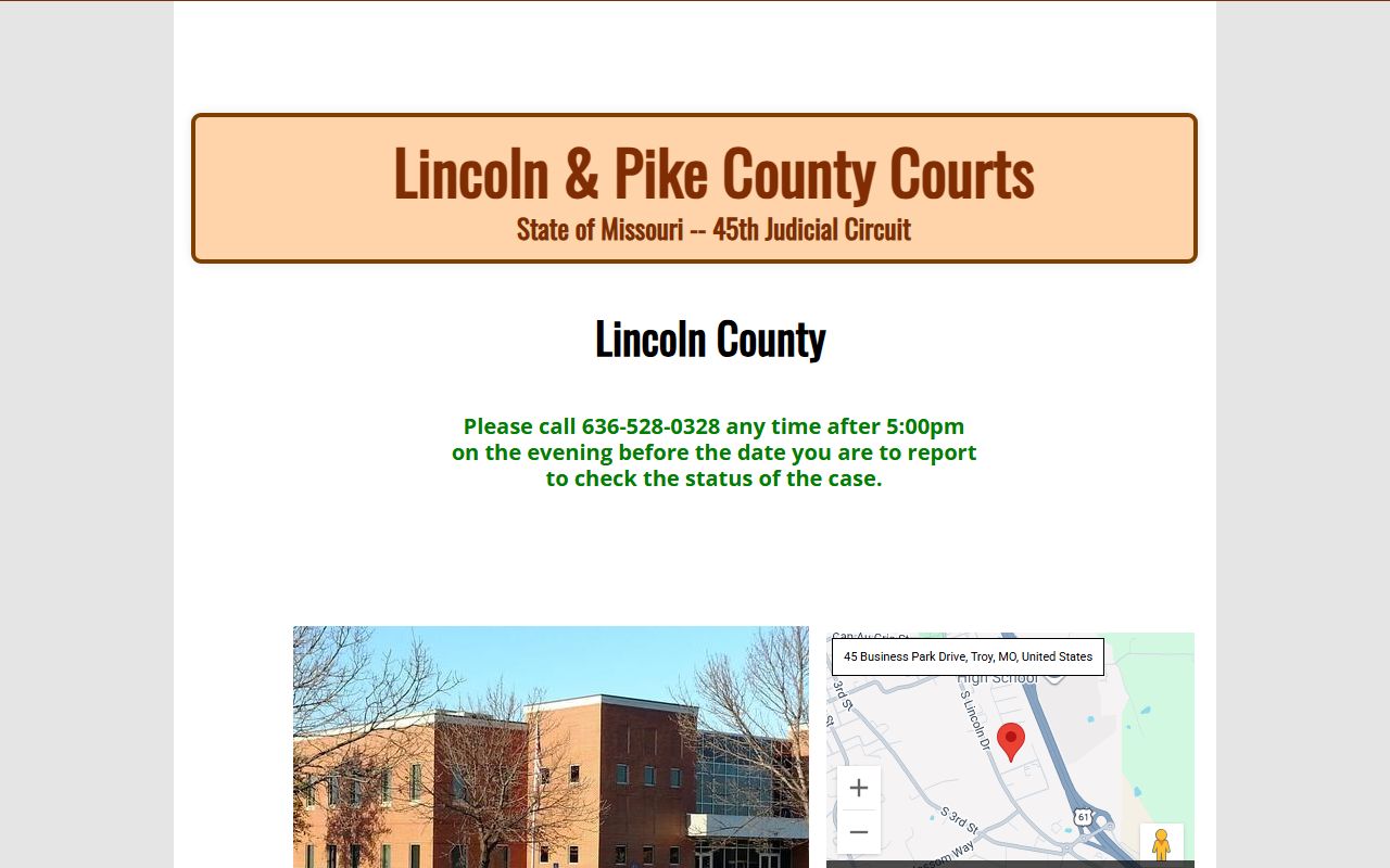Pike County court records Lincoln and Pike courts site