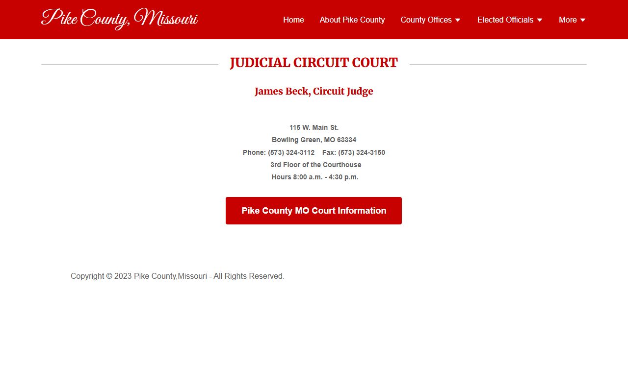 Pike County court records judicial circuit court page