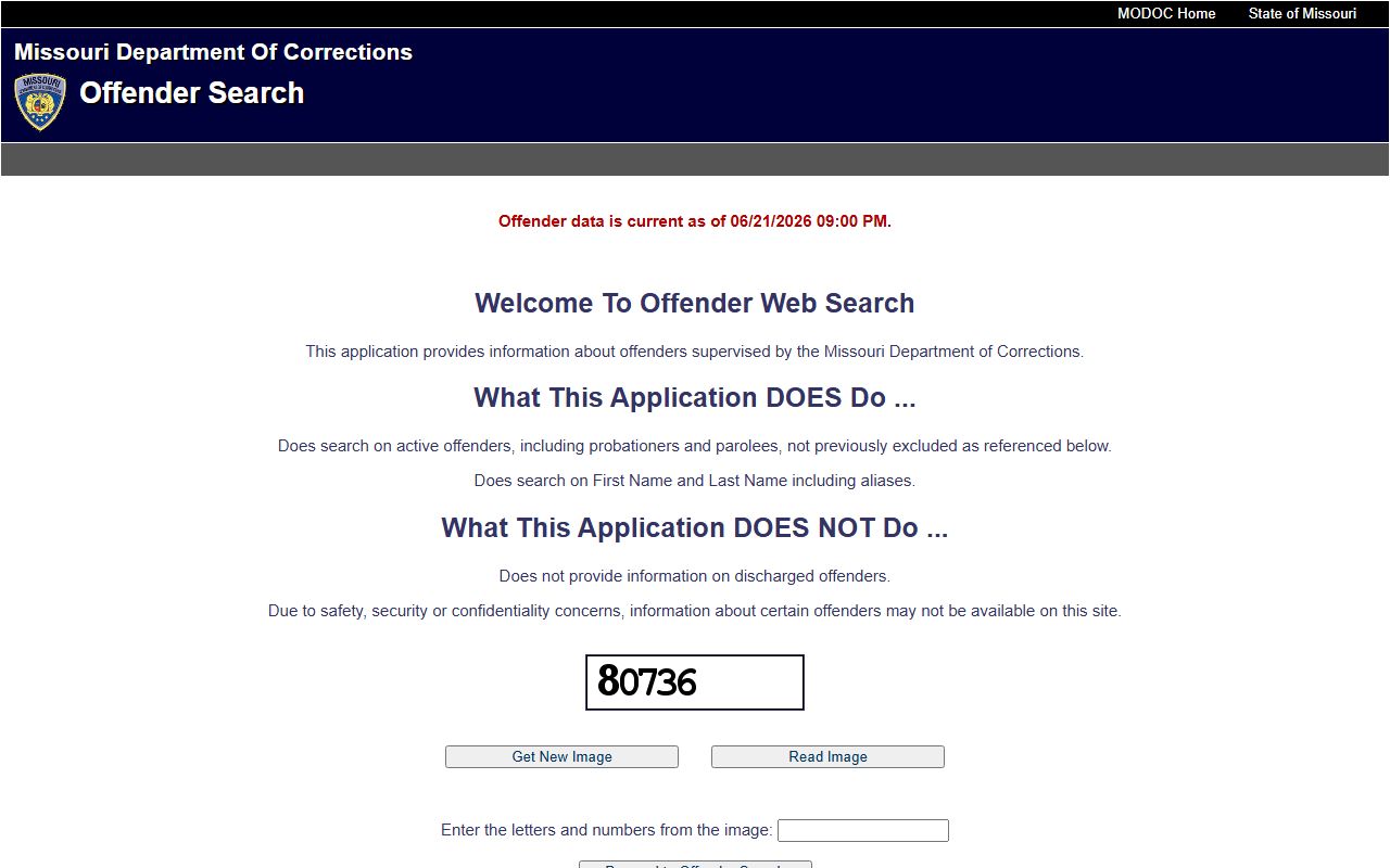 Pike County inmate records Missouri Department of Corrections search source