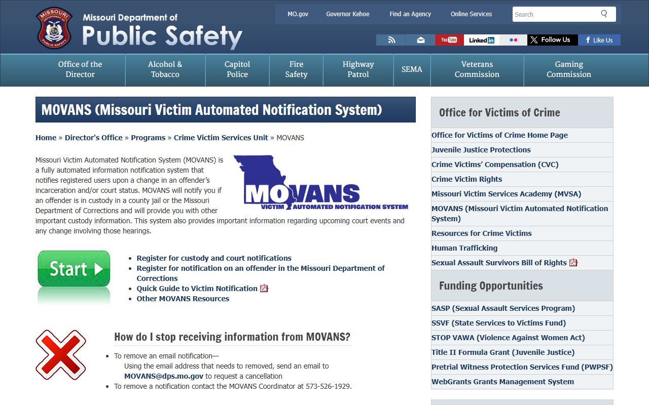 Pike County warrant records Missouri MOVANS information source