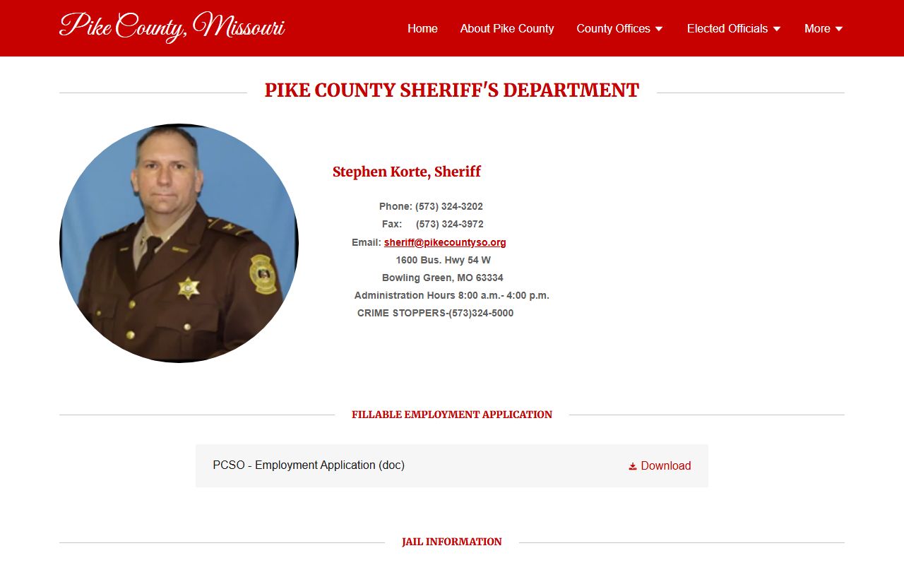 Pike County warrant records sheriff office source